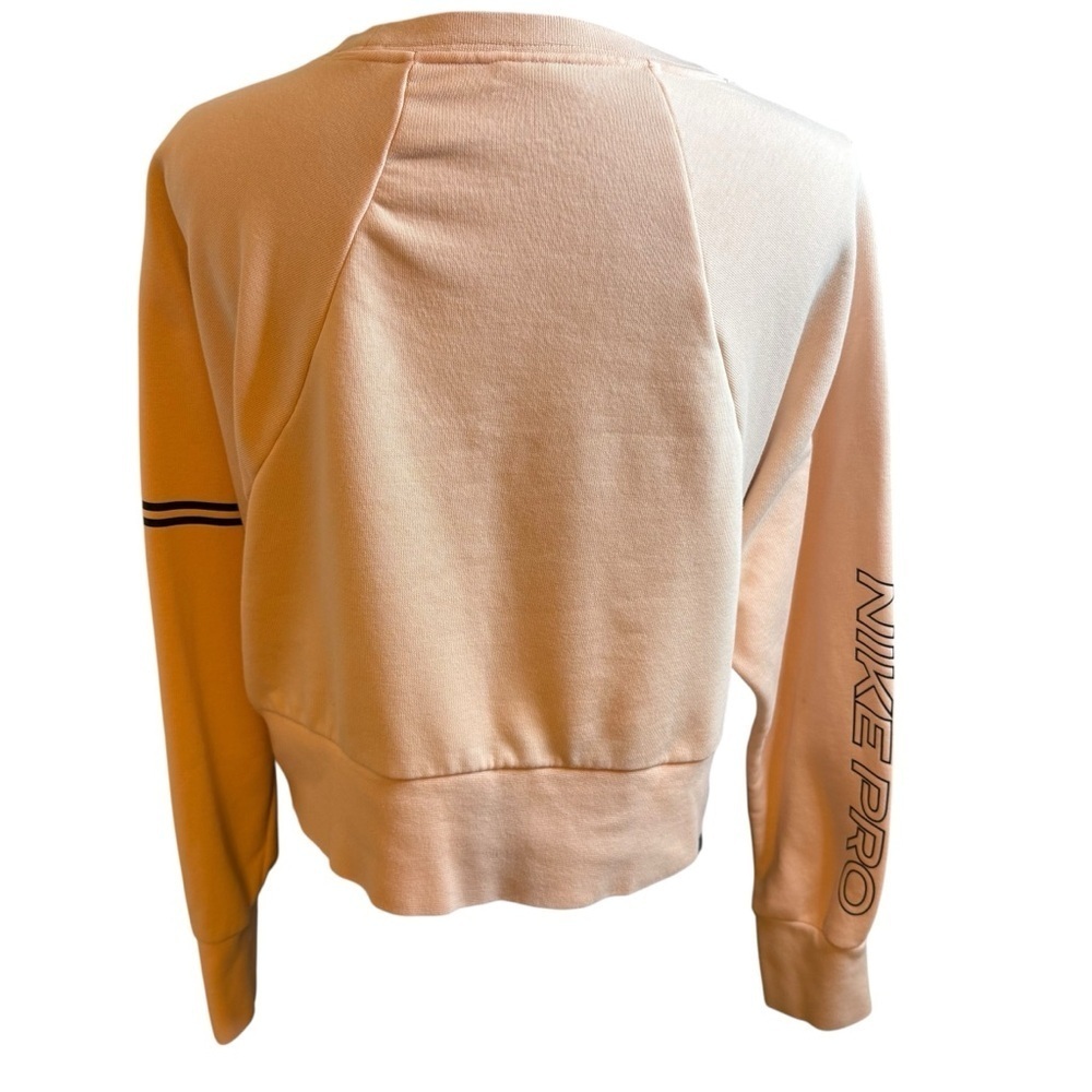 Nike Dr-Fit Pink Boxy Crop Sweatshirt Long Sleeve - Picture 4 of 8